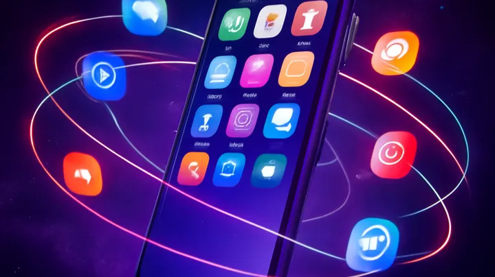 TK1991 COM - Sleek smartphone floating in space TK1991 COM Sleek smartphone floating in space